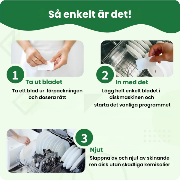 RENDISK Diskblad - Skinande Ren Disk, Utan Skadliga Kemikalier